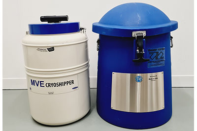 MVE CryoShipper 8.5升容器，帶ShipsLog 3溫度，帶數(shù)據(jù)記錄器